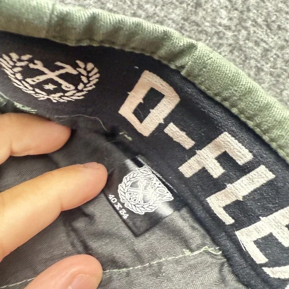 Dixon Pants Mens 40x31 Green D-Flex Chino Stretch Casual Straight Fit Outdoors - Picture 3 of 8